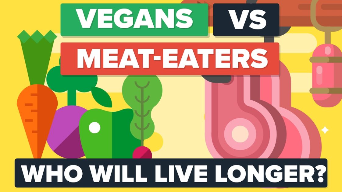 Video Infographic VEGANS Vs MEAT EATERS Who Will Live Longer Food Diet Comparison