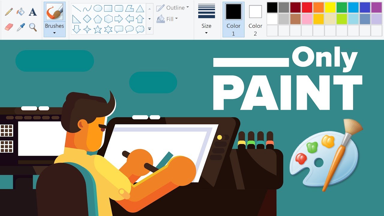 infographic icons paint