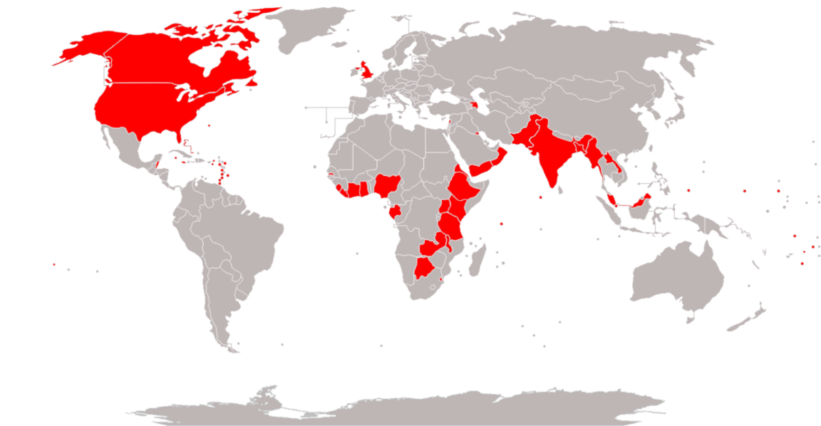 Map : Countries Where The First-past-the-post Voting System Is Used ...