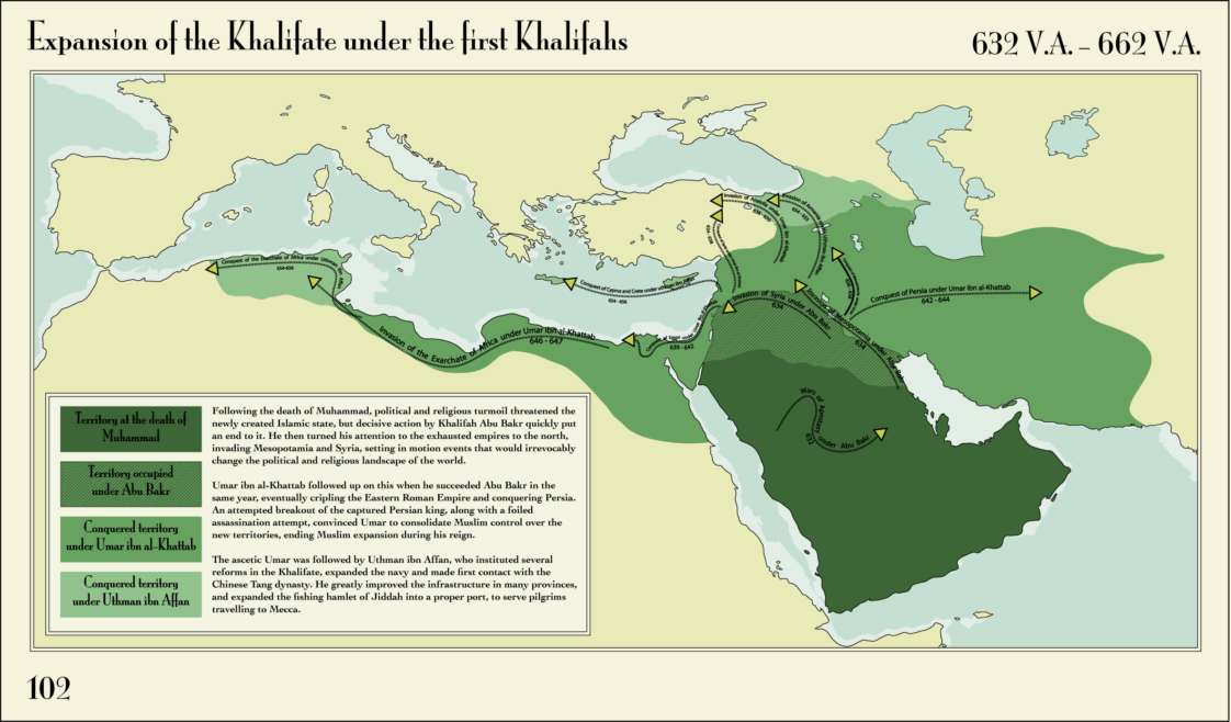 Urban Rashid Map Map : Expansion of the Rashidun Caliphate – Infographic.tv – Number one ...