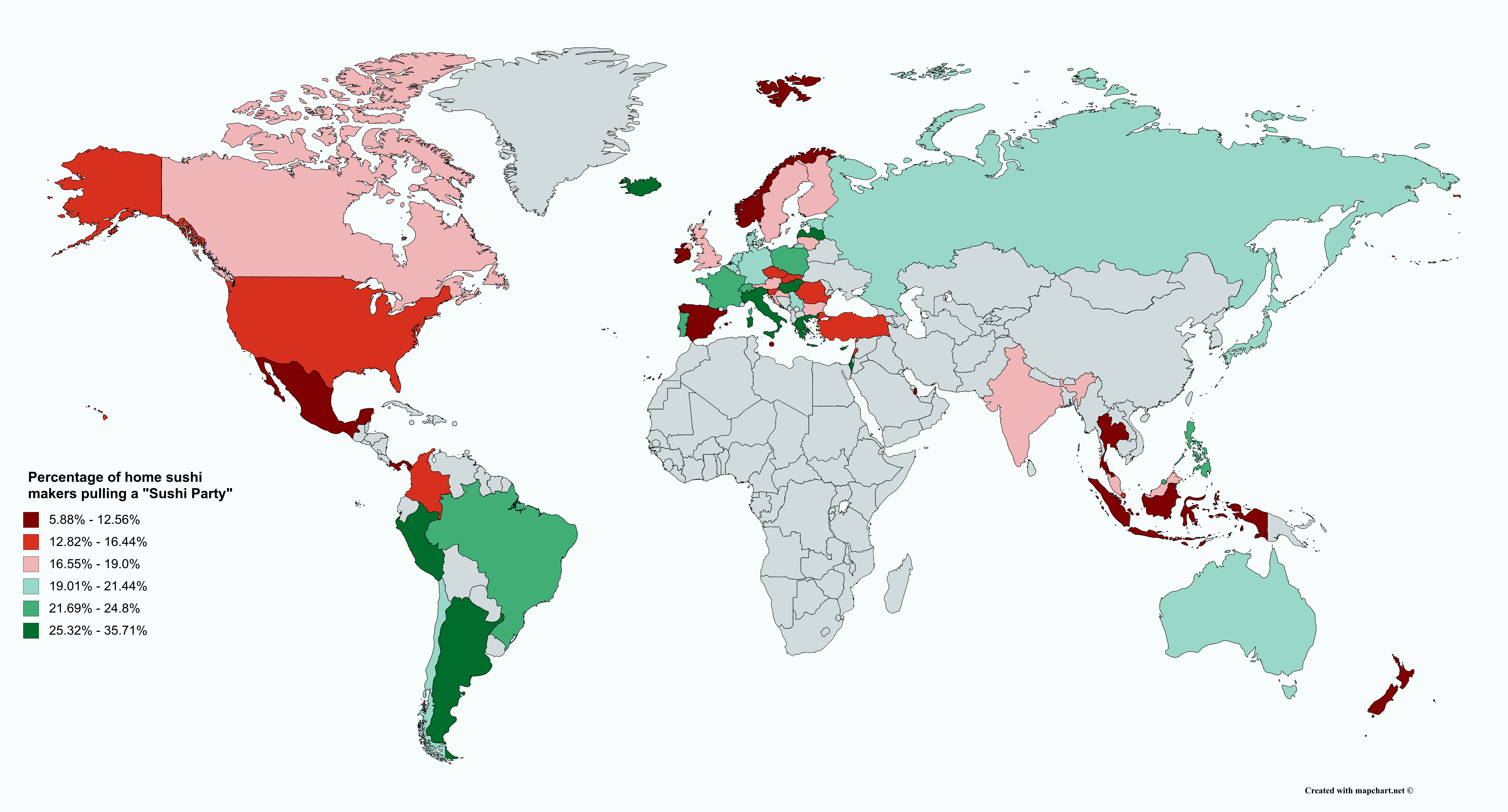 Map : Percentage Of 