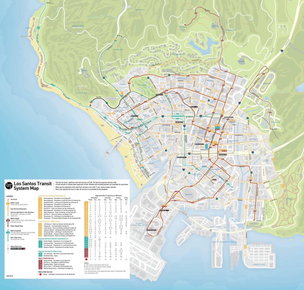 Visual : GTA Bus Map. – Infographic.tv – Number one infographics & data ...