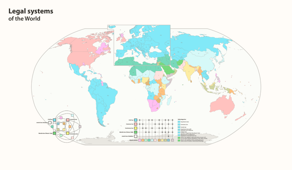 Visual : Guide To The Different Legal Systems Of The World ...