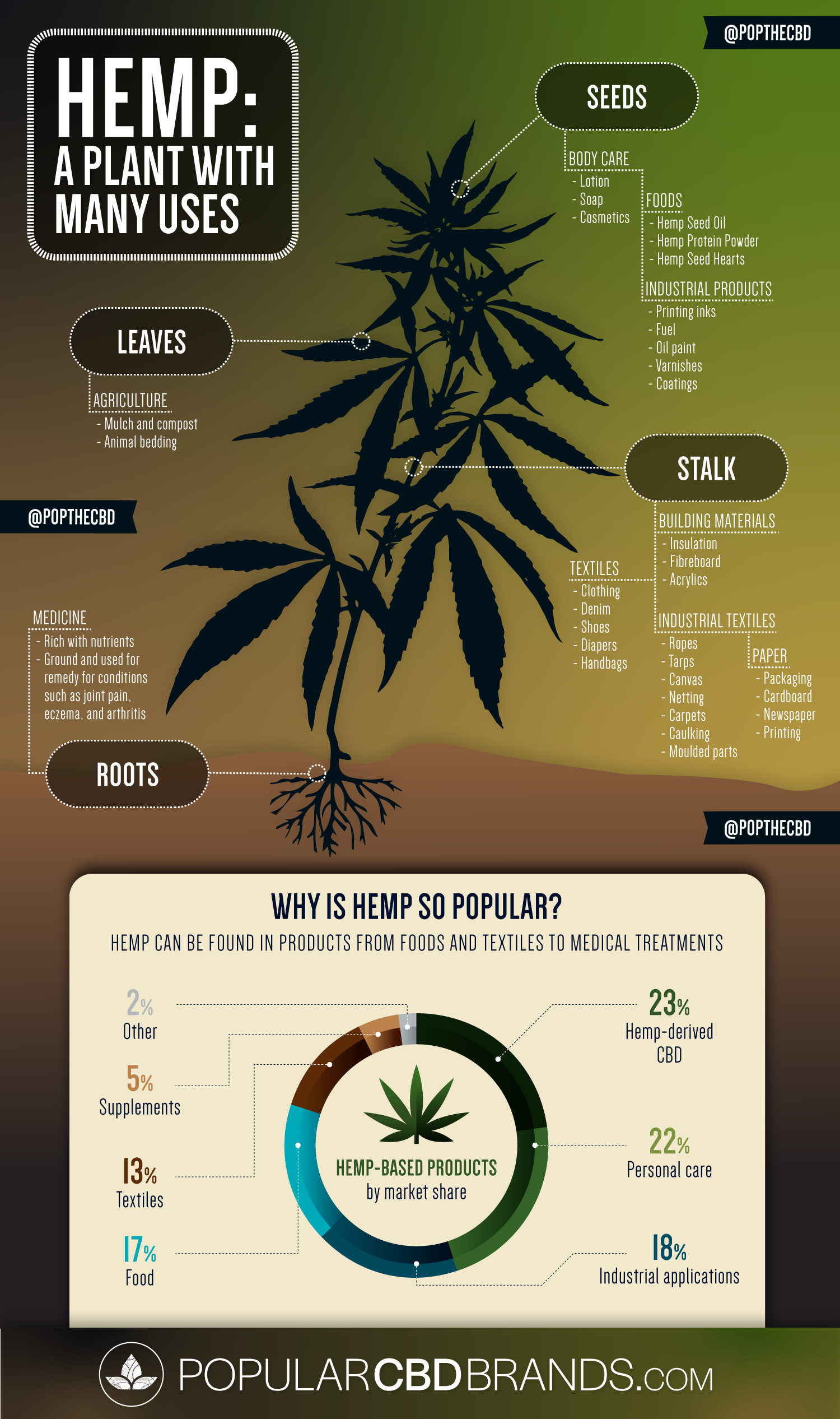 Visual Hemp A Plant with Many Uses 🌿 Infographic.tv Number one