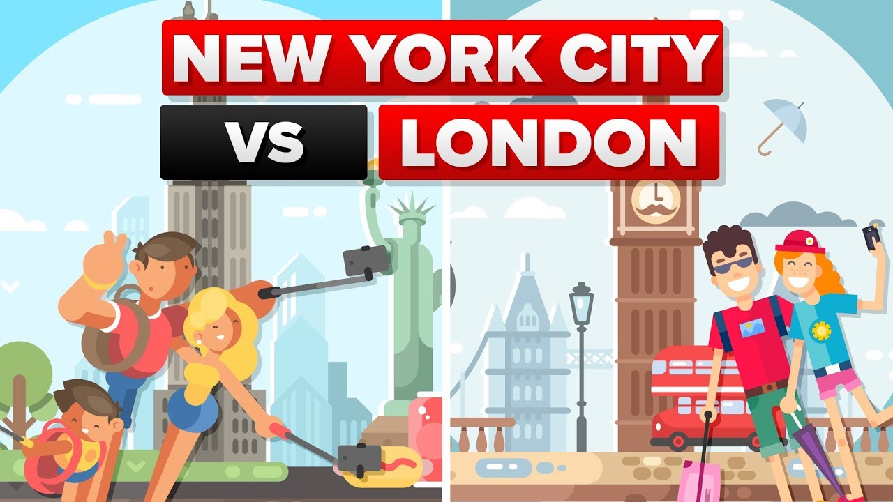 Video Infographic New York City vs London City Comparison