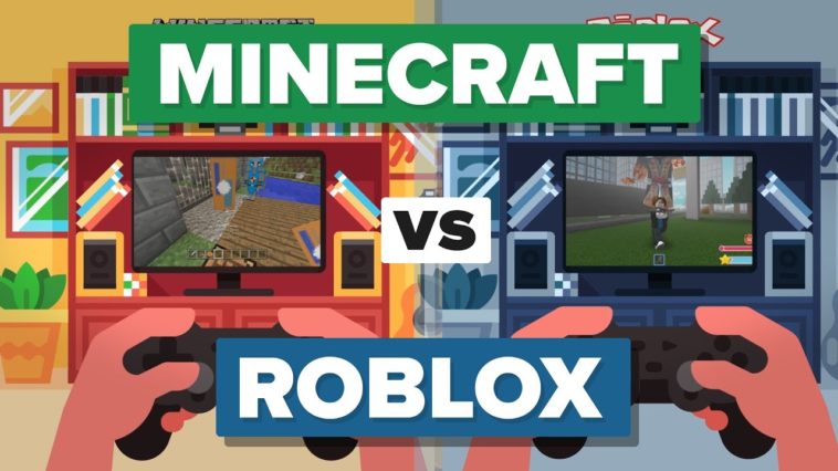 Video Infographic Minecraft Vs Roblox How Do They - roblox number video