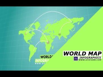 Video Infographic : AFTER EFFECTS TUTORIAL : World Map infographics ...