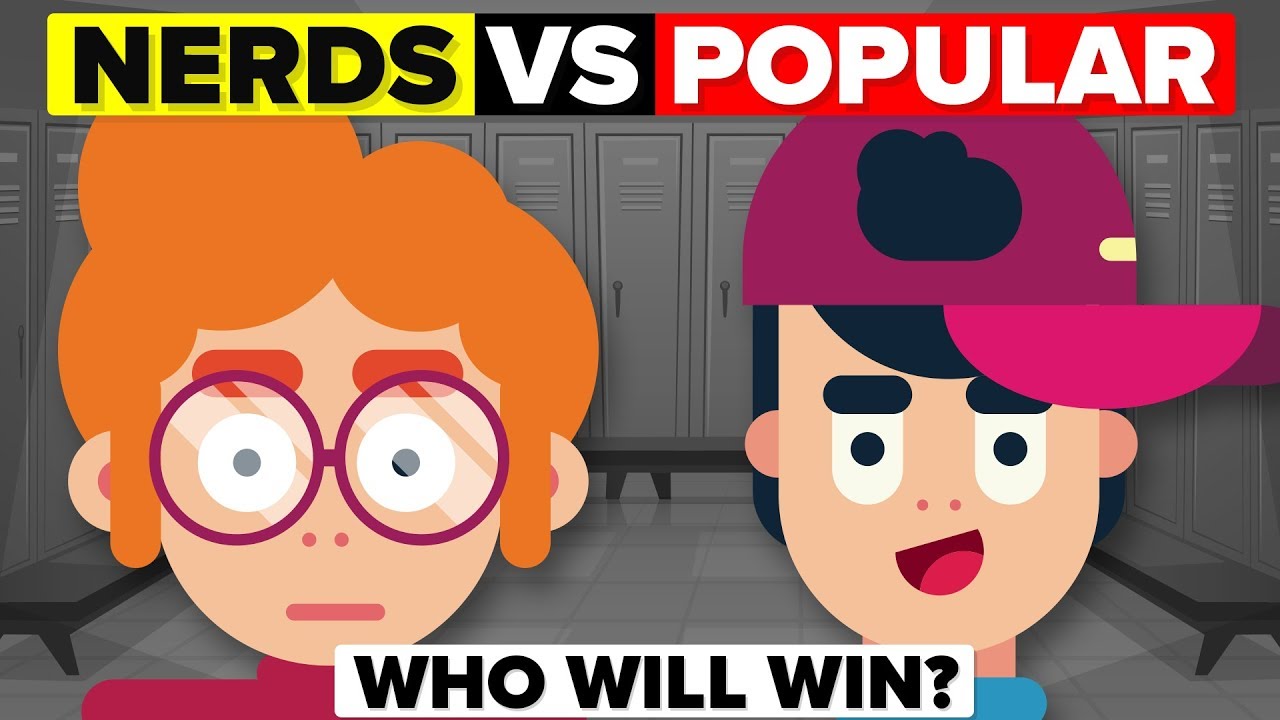 Video Infographic Nerds vs Popular Kids Who Wins in Adulthood