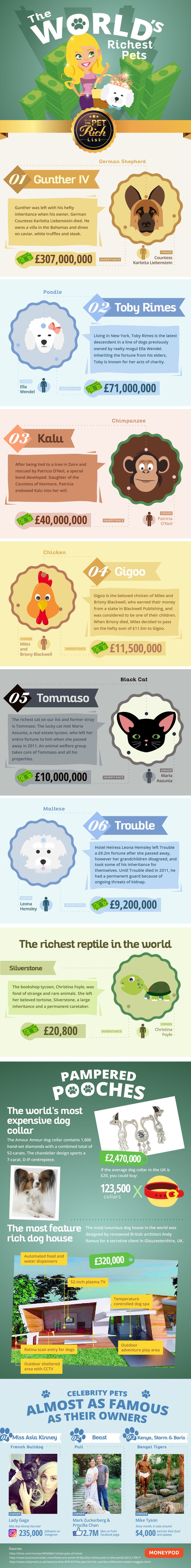 This Dog Has An Inheritance Worth $412 Million [Infographic