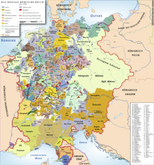 Map : Holy Roman Empire 1400 - Infographic.tv - Number one infographics ...