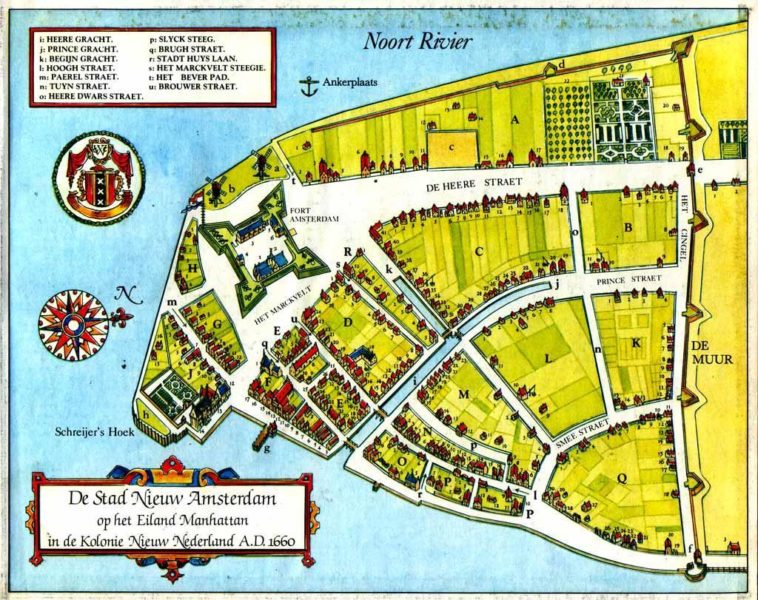 Map Some appreciation for old maps NieuwAmsterdam (New York) 1660