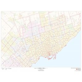 Postal Code Map Toronto Area Map : Toronto, Ontario Postal Code Forward Sortation Areas Map -  Infographic.tv - Number One Infographics & Data Data Visualization Source