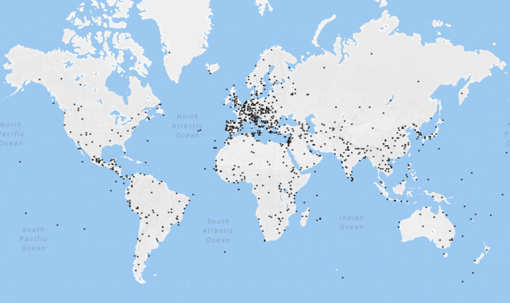 Map Unesco World Heritage Sites Infographictv Number One Infographics And Data Data 1488