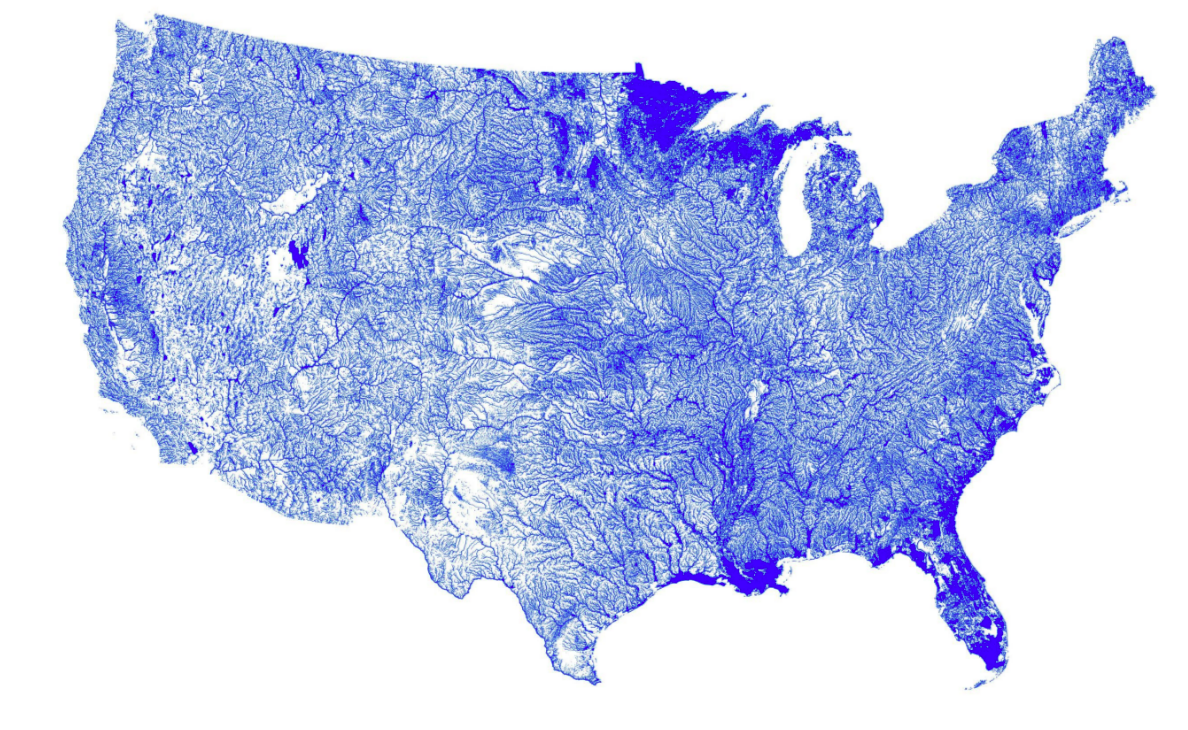 United States Bodies Of Water Map