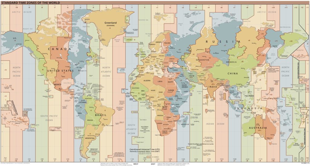 Visual : A Guide For All The Time Zones - Infographic.tv - Number one ...