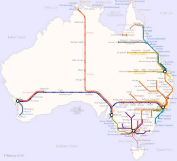 Visual : Guide To Scheduled Rail And Sea Transport In Australia 