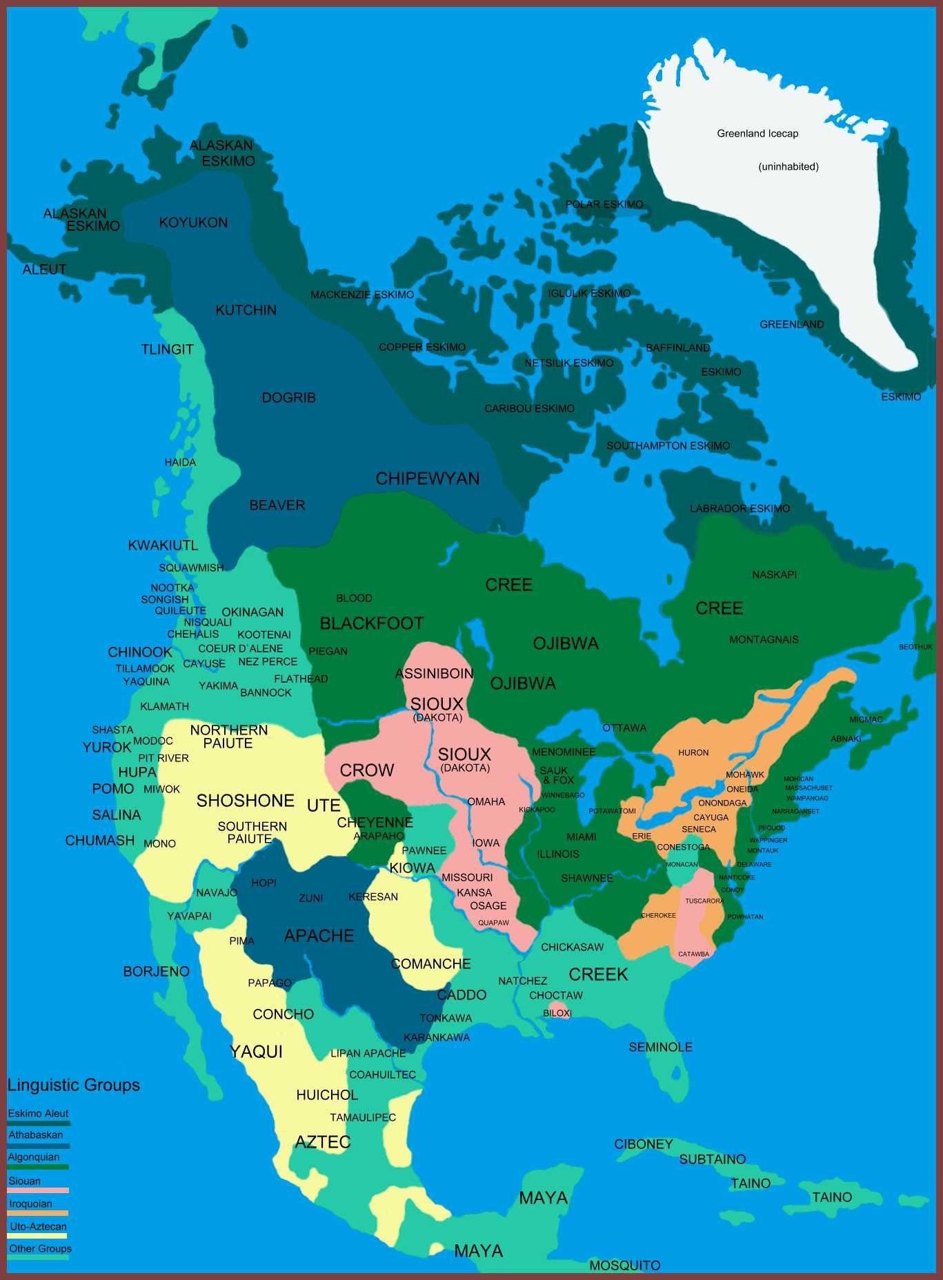 Visual North American Linguistic Groups Better Res Infographic   Visual North American Linguistic Groups Better Res 