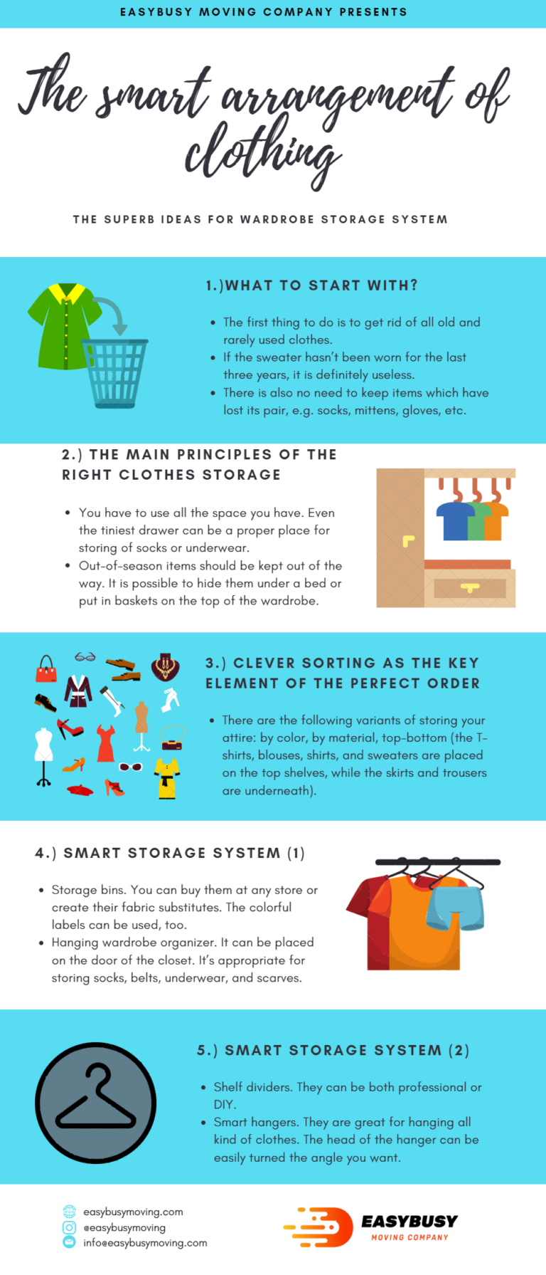 Visual Tips for clothing arrangement Infographic.tv Number one infographics & data Data