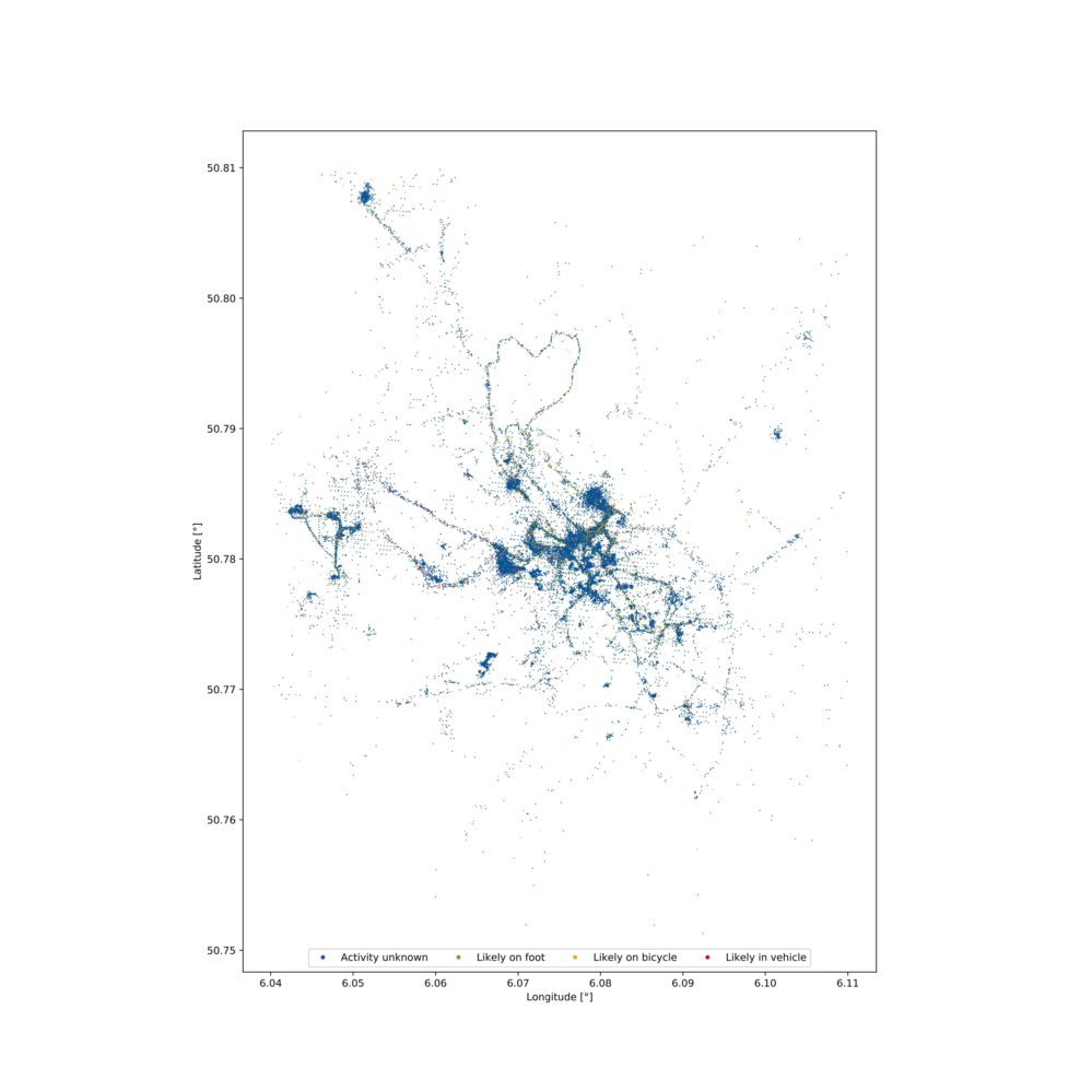 data visualization : Created a map of the city where I study based on ...