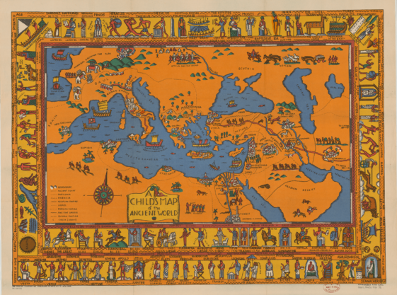 Map : A Child's Map of the Ancient World, 1926 - Infographic.tv ...