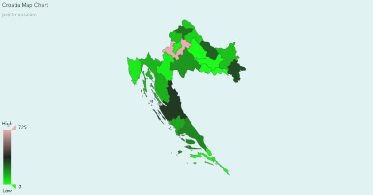 Map : Croatia Map Chart Maker - Infographic.tv - Number one ...