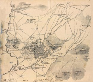 Map : French Attack Plan for the Battle of Puebla, 1862. [5082x4485 ...