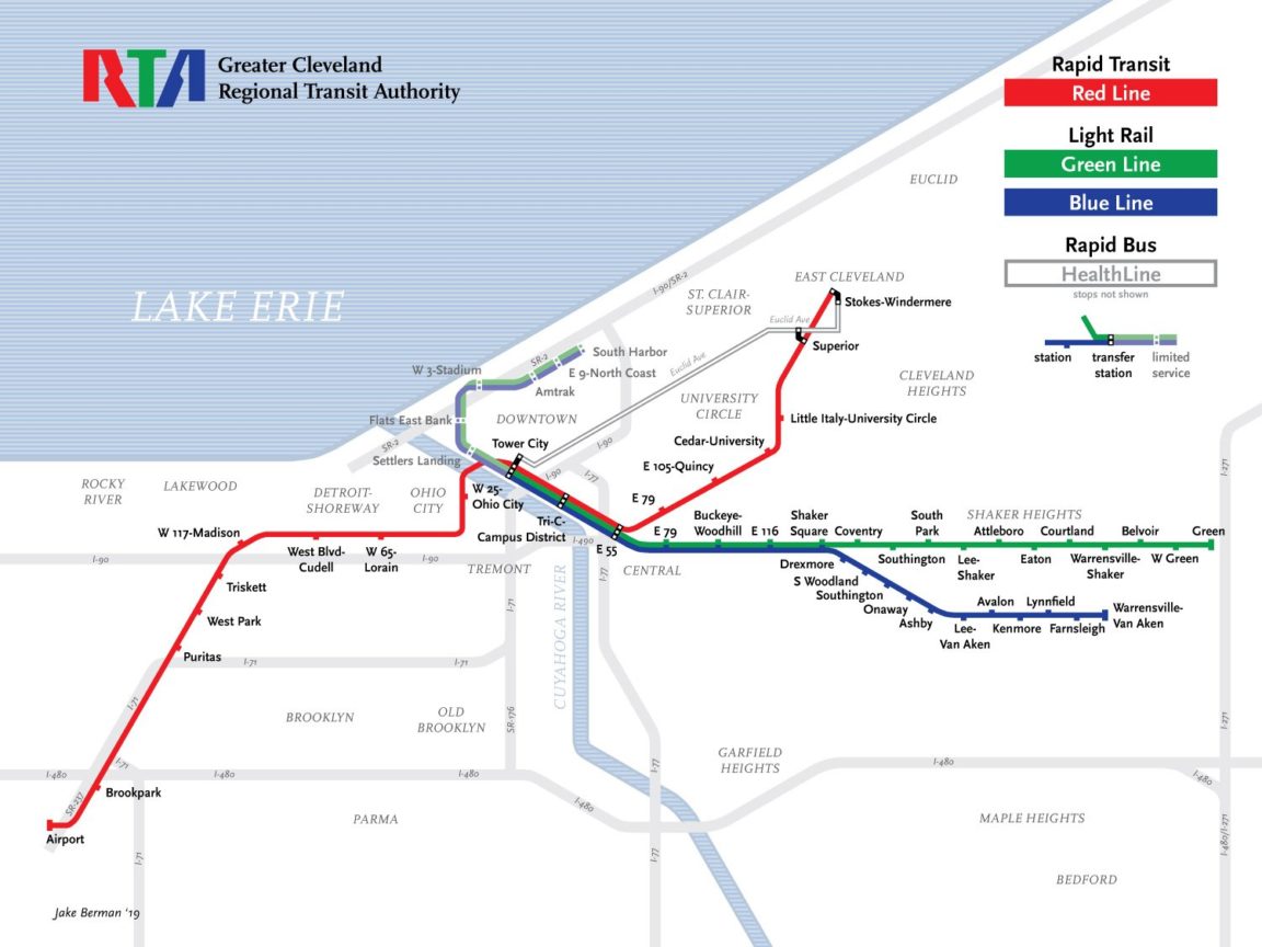 Map I redesigned the Cleveland subway map. Infographic.tv Number