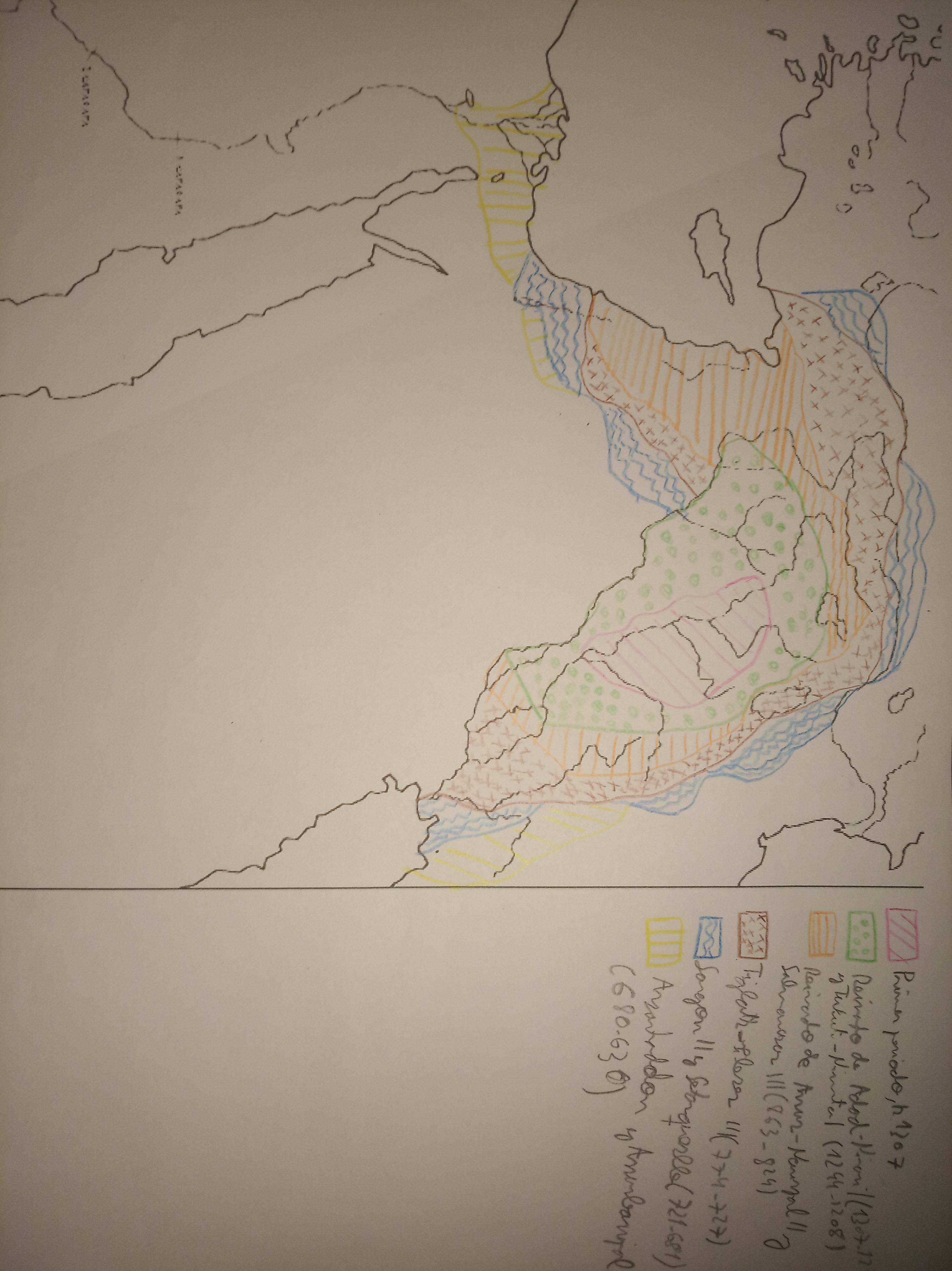 Map : Self-made Map About Asirian Empire By Kings And Years Before 