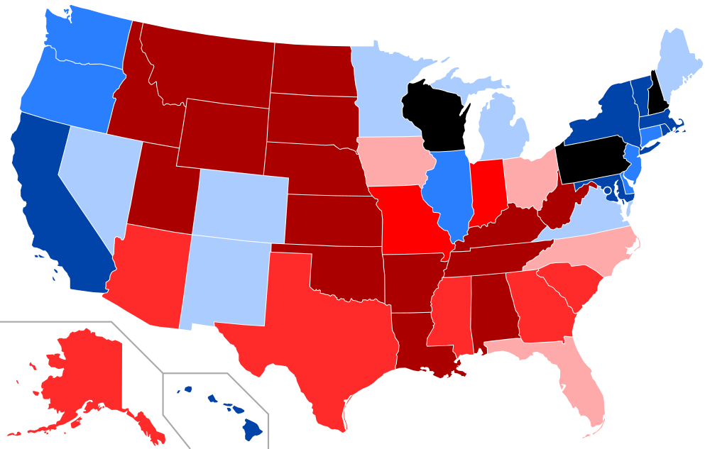 Индекс штатов. Выборы 2000 США. Синие и красные штаты США 2018. Синие и красные штаты США карта. Президентские выборы в США 2000.
