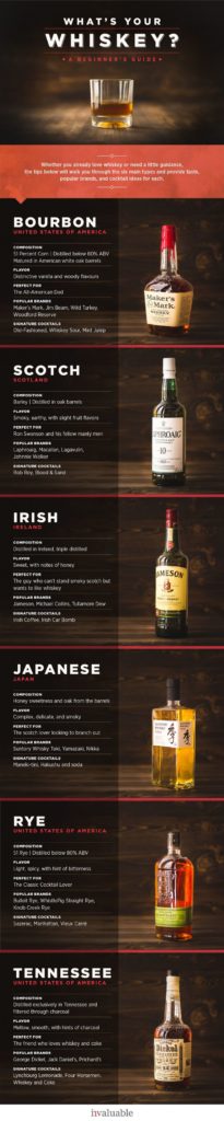 Data Chart The Beginners Guide To Types Of Whiskey Infographic Infographictv Number One 9907