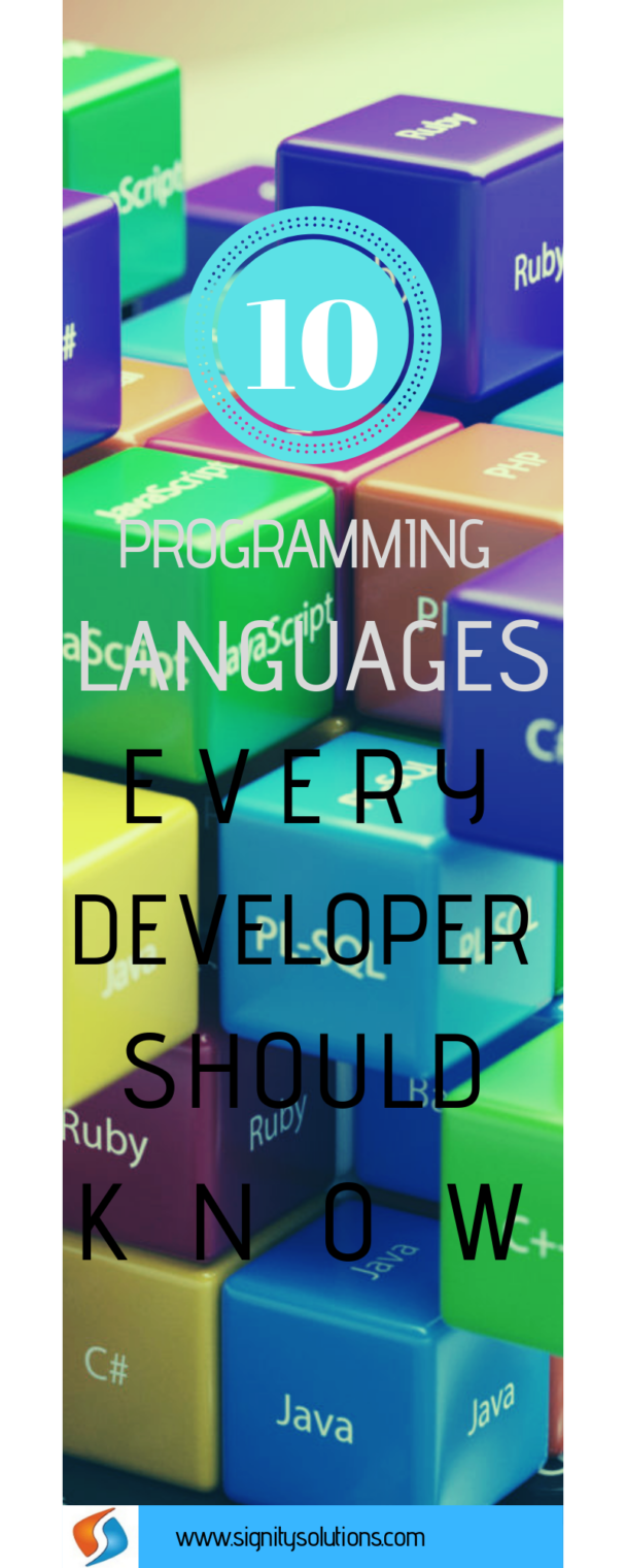 Infographic : 10 Programming Languages Every Developer Should Know ...