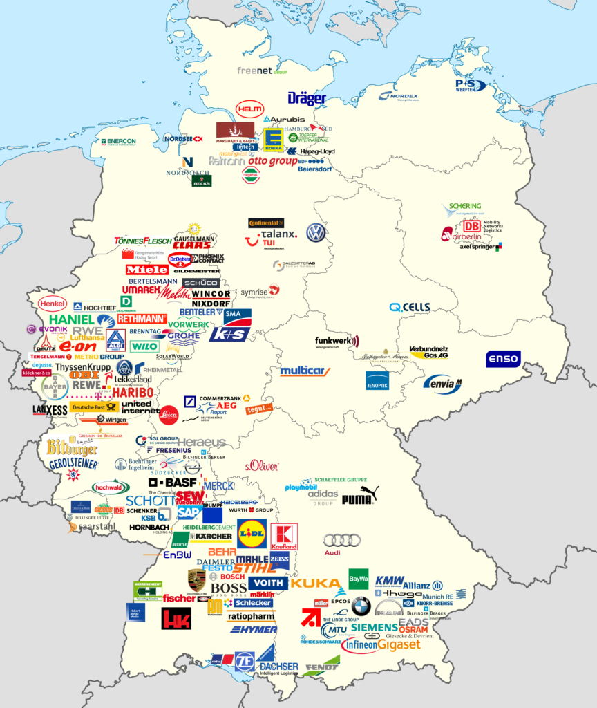 Map Companies in Germany Infographic.tv Number one infographics