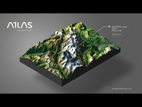 3d map infographic