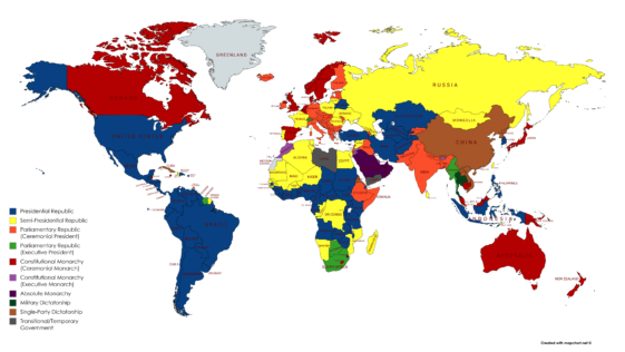 Map : Map of World Nations that is colour coded according to their ...