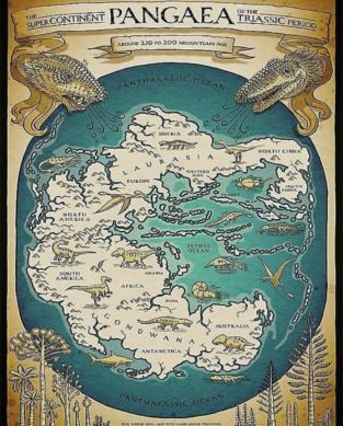 Map : Stylized map of Pangaea - Infographic.tv - Number one ...