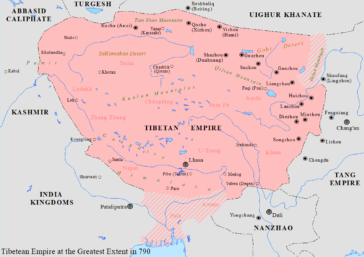Map : Tibetan Empire at its greatest extent - Infographic.tv - Number ...