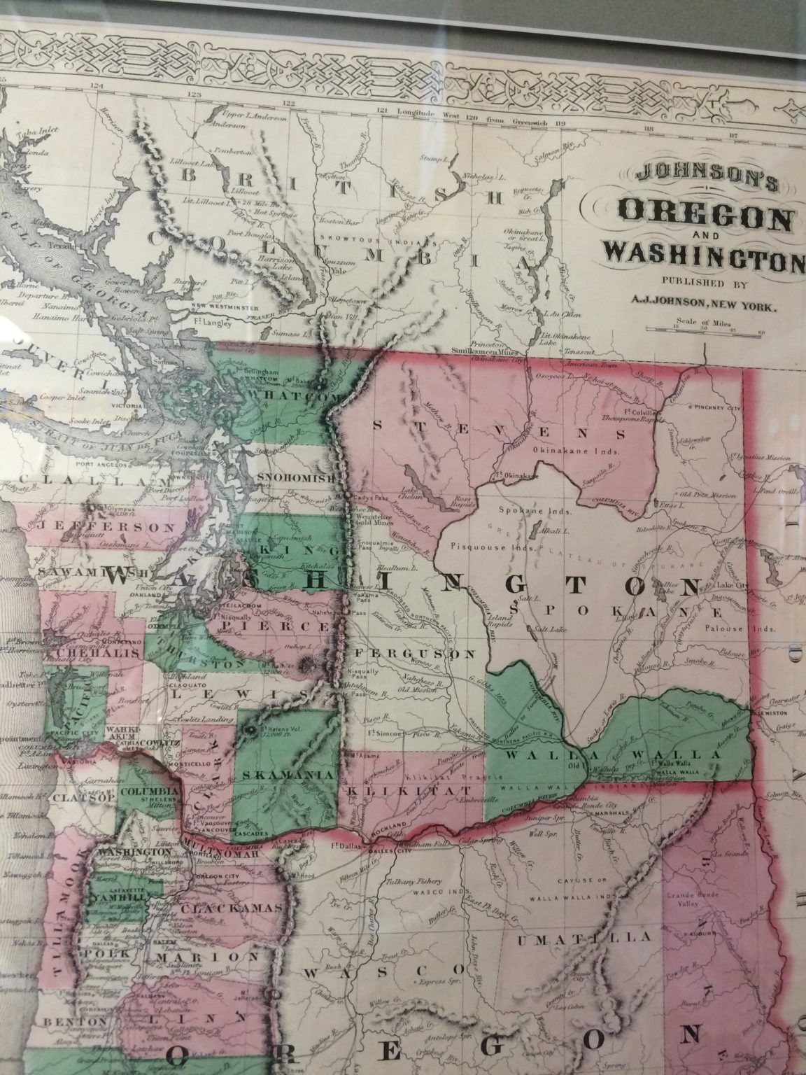 Map : Washington Territory, 1865 - Infographic.tv - Number one infographics & data Data 