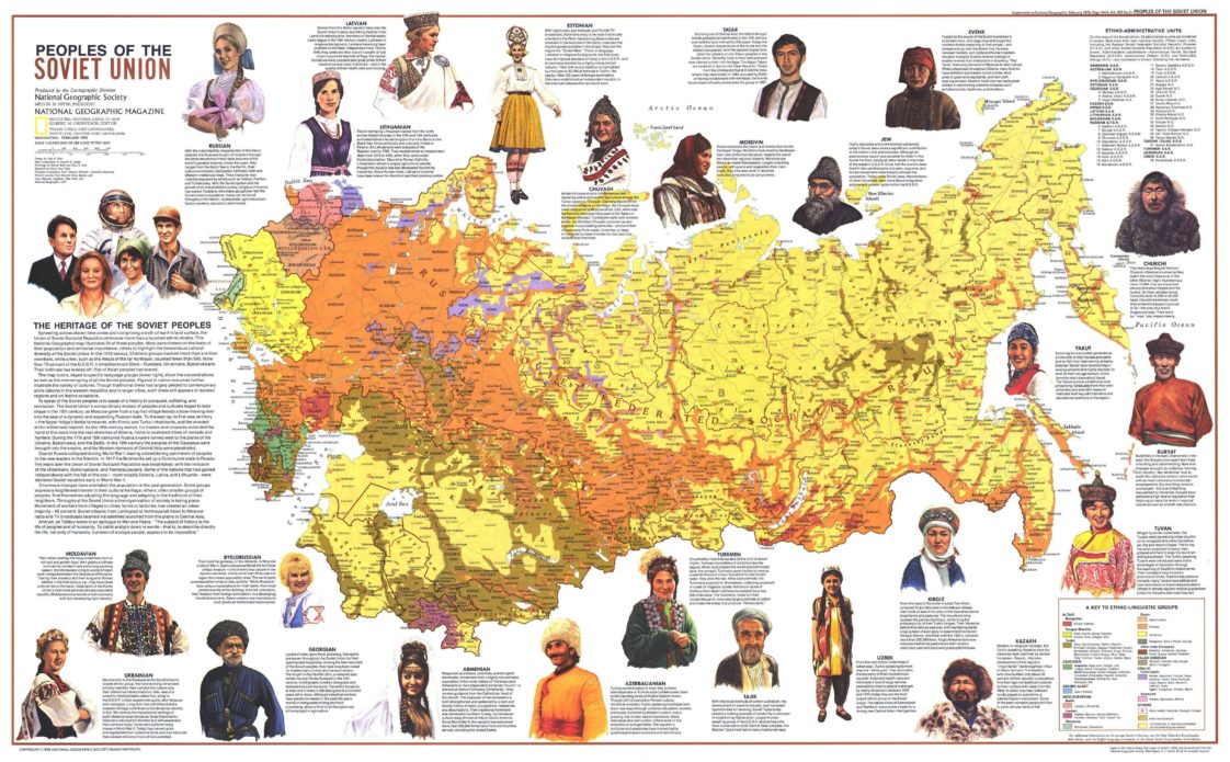 Visual Map showing the different ethnic groups that lived in the