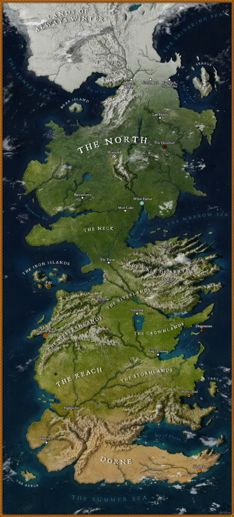 Map Oc Map Of Westeros Infographictv Number One Infographics