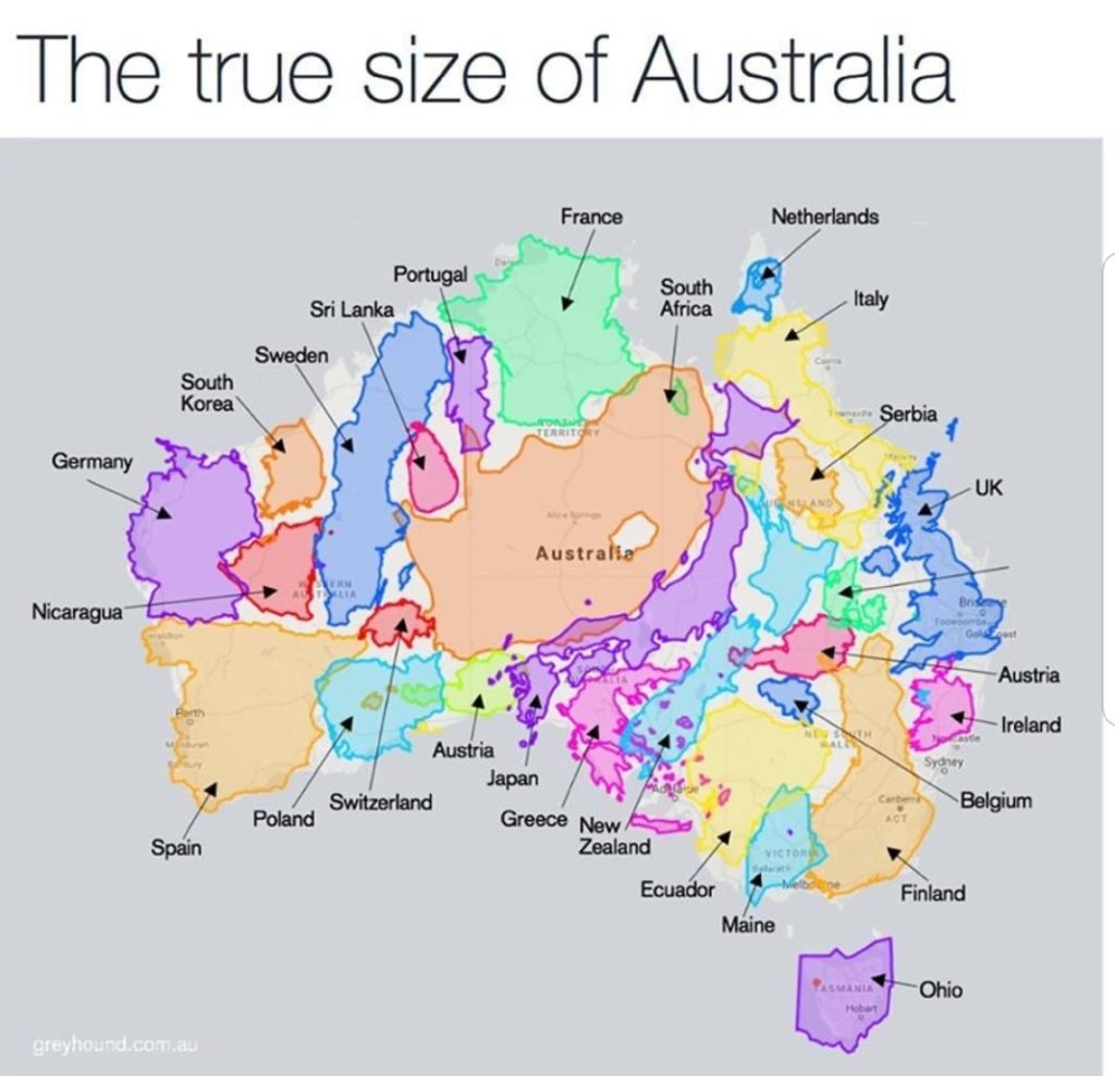 Map Putting Australia Into Perspective 1024x988 