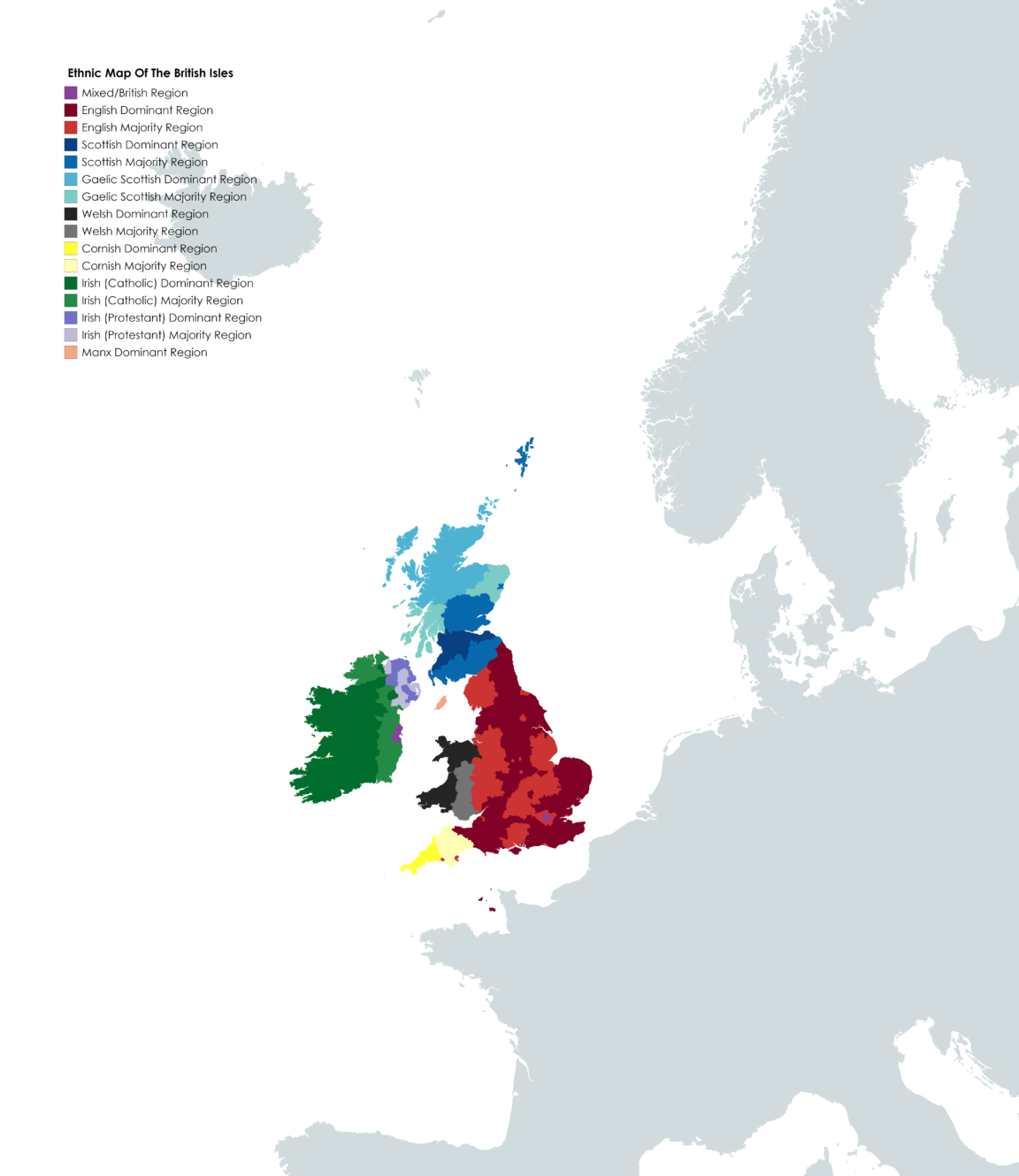 Map : Simplified Ethnic Map Of The British Isles - Infographic.tv ...