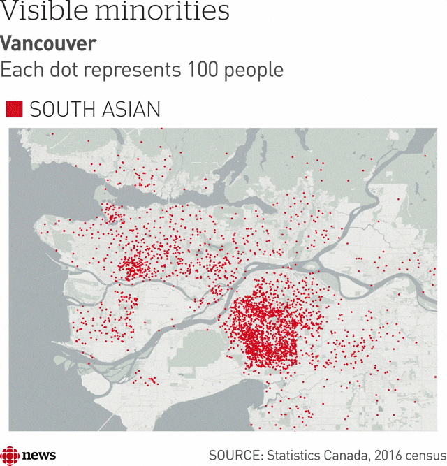 Map Vancouver demographics Infographic.tv Number one infographics