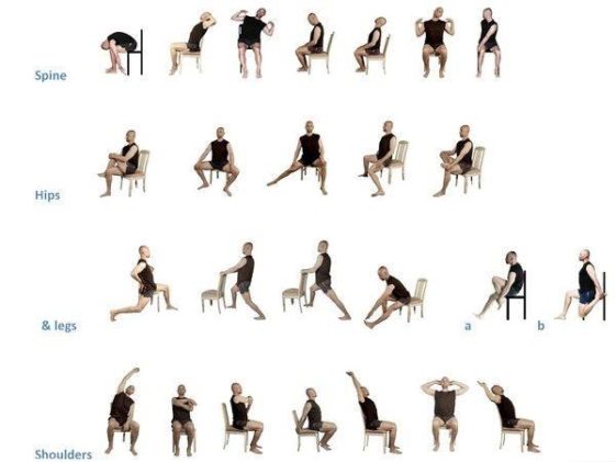 Visual : Chair streches – Infographic.tv – Number one infographics ...
