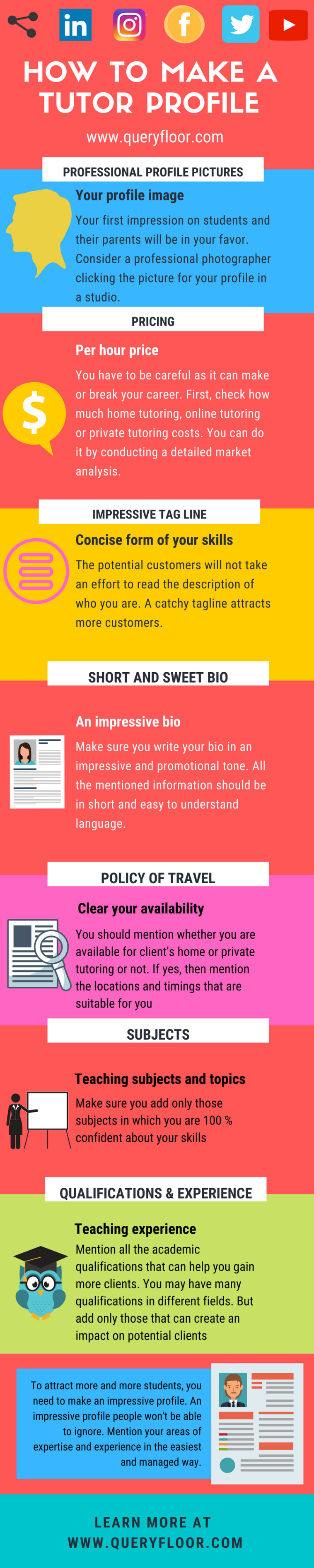 Infographic : How to Make a Tutor Profile? - Infographic.tv - Number ...