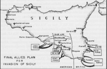 Map : Allied Invasion Of Sicily 1943 ( Operation Husky ) – Infographic ...