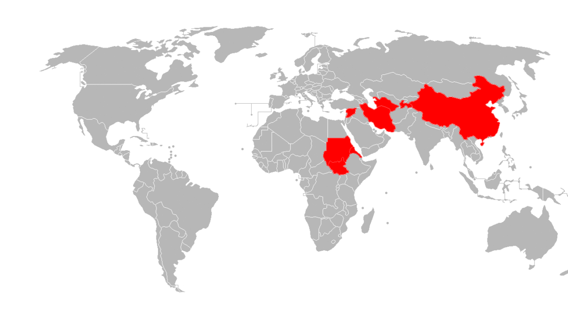 Map Countries where YouTube is still banned [2019] Infographic.tv Number one infographics