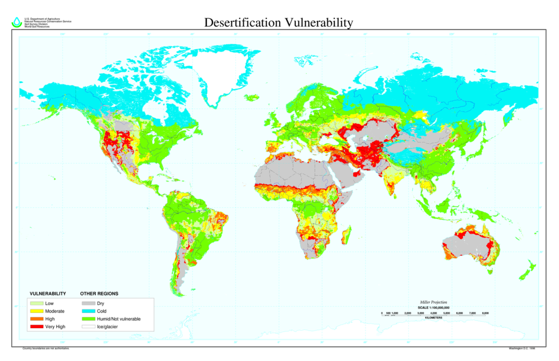 Map Global Desertification Vulnerability Infographictv Number One Infographics And Data 8863