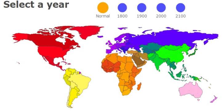 Map : Population shift by decade. – Infographic.tv – Number one ...