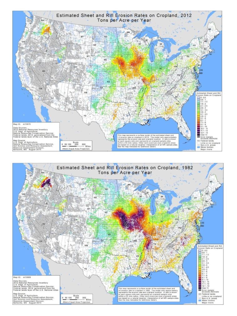 Map : Soil Erosion in the US (USDA) - Infographic.tv - Number one ...