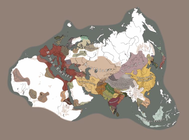 Map Some Of The Empires Of The World At 758x563 